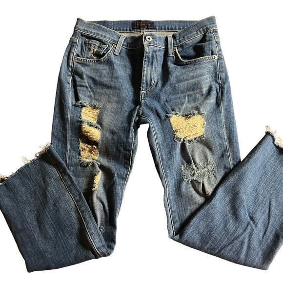 James Jeans womens size 27 Buddy boyfriend‎ distressed - see measurements - Picture 7 of 9